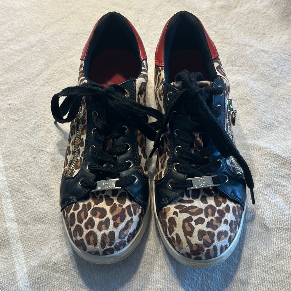 Guess leopard sneakers size 7.5